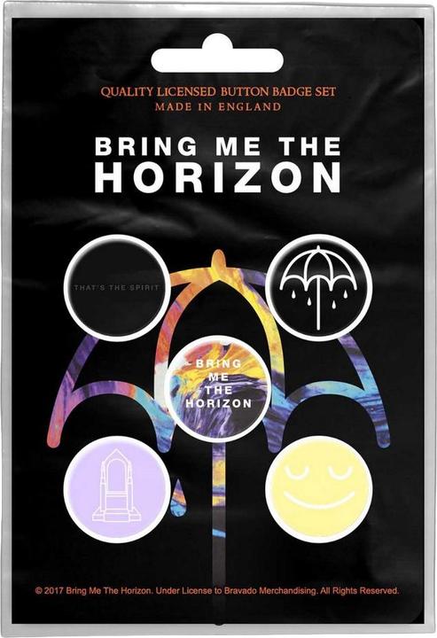 Image du produit Bring Me The Horizon Badge "C'est l'esprit" (lot de 5)