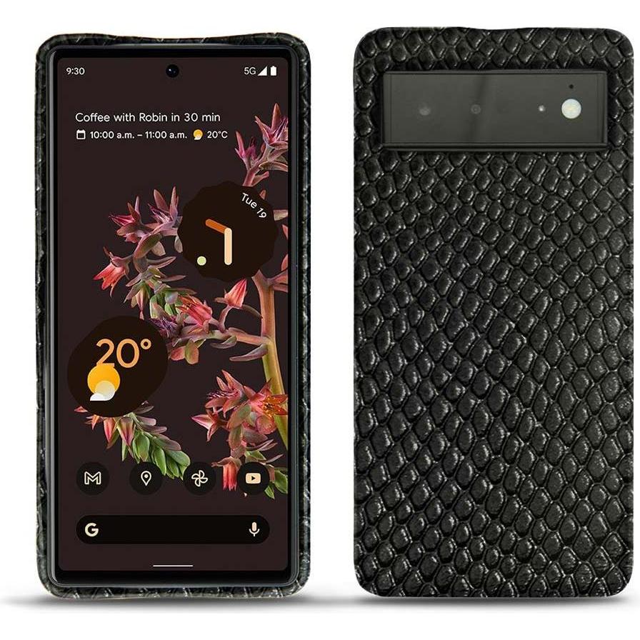 Noreve Lederschutzhülle (Google Pixel 6), Smartphone Hülle, Schwarz