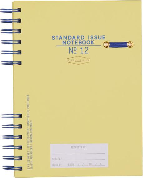 Image du produit Designworks Standard Issue Planner Notebook No. 12 - Cobalt | Citron (15 x 21 cm, À rayures, Couverture rigide)