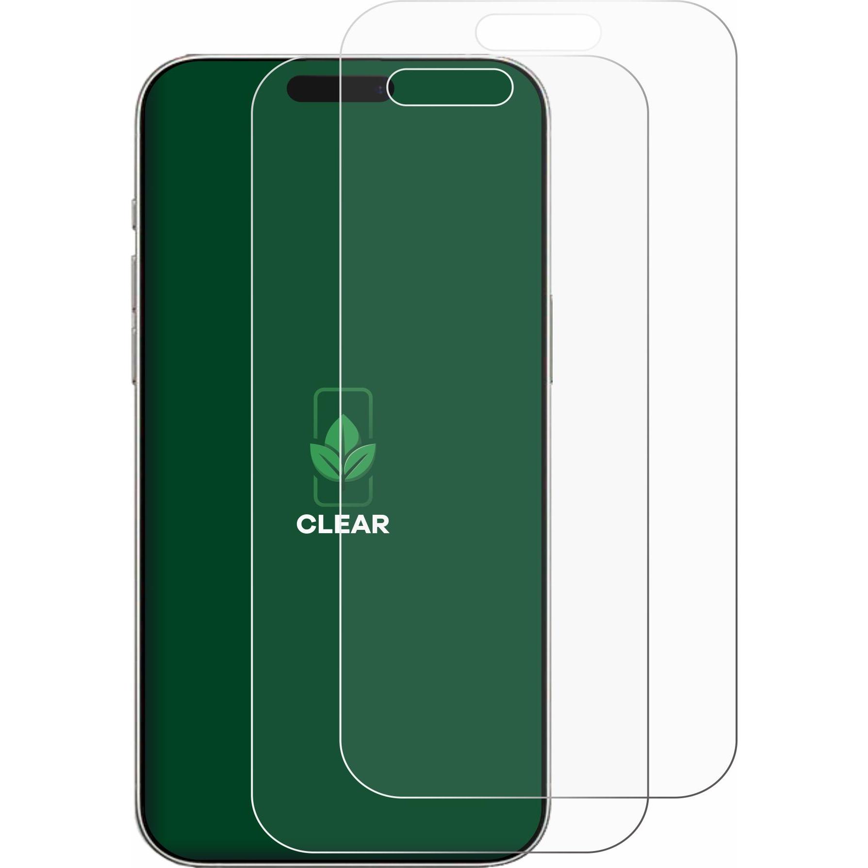 Thumbnail - ScreenLeaf Schutzfolie nachhaltiger Displayschutz Displayschutzfolie Folie Klar Transparent (2 Stück, Apple iPhone 16 Pr...