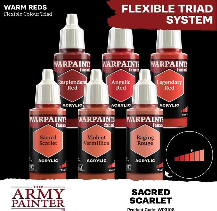Produktbild The Army Painter Farbe Warpaints Fanatic: Sacred Scarlet 18 ml