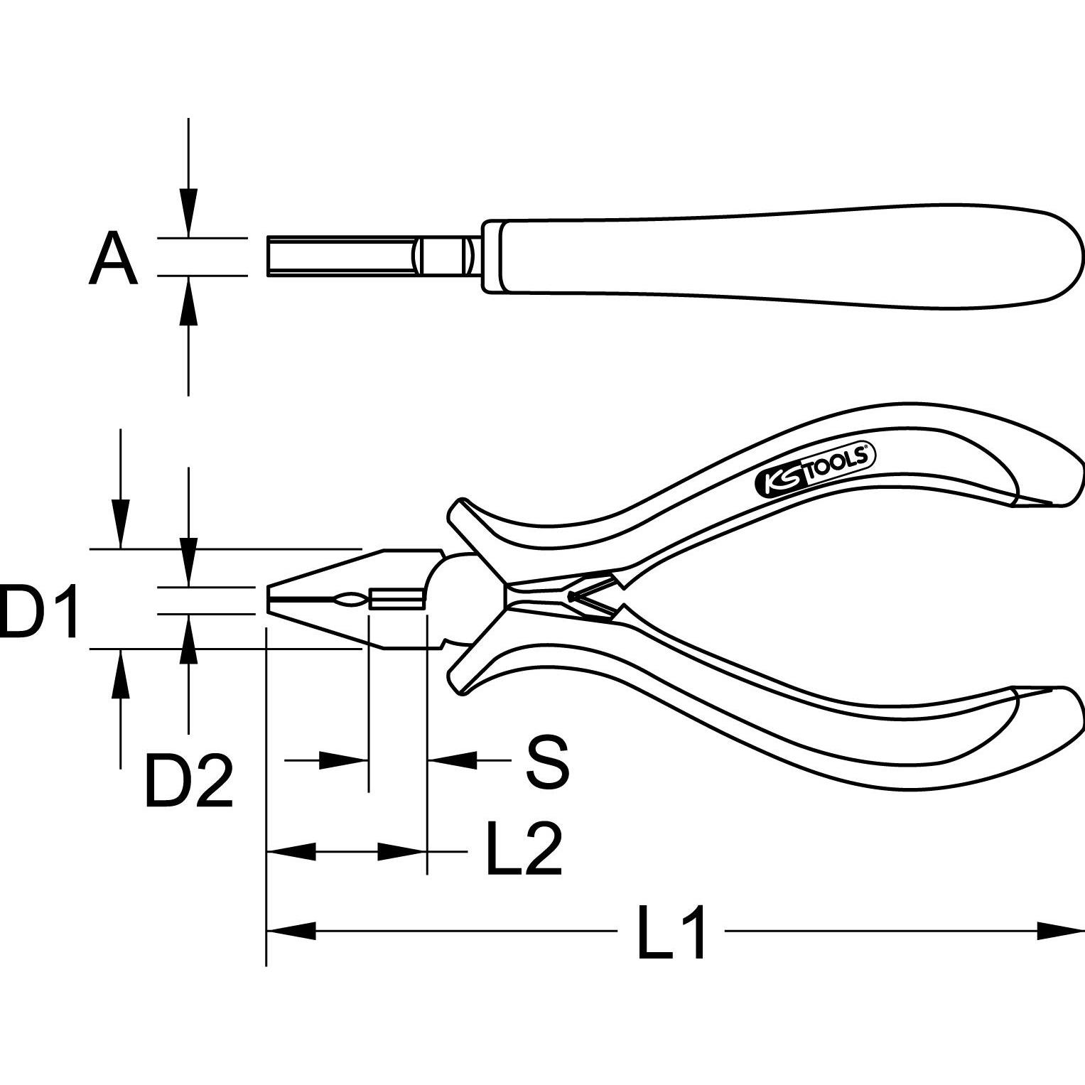 Thumbnail - KS Tools, Zange, 500.7030 (120 mm)