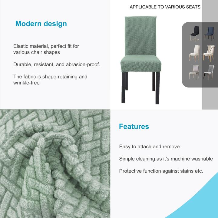 Produktbild Intirilife 2x Elastischer Stuhlhusse Stuhlüberzug Gemustert