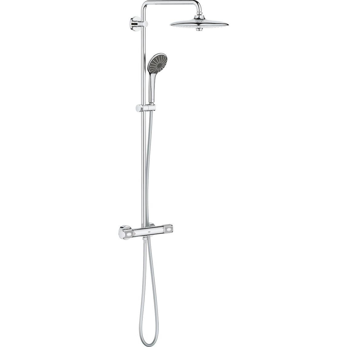Grohe, Duschsystem, Duschsule inkl. Thermostat Vitalio Joy System chrom 27298003