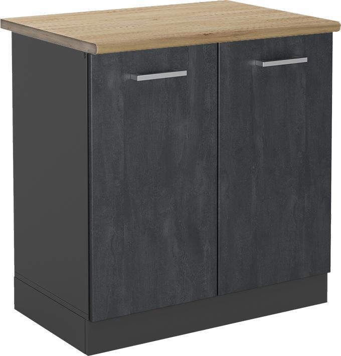 Anthrazit, Goldkraft Eiche, Schwarz, Schwarz Beton