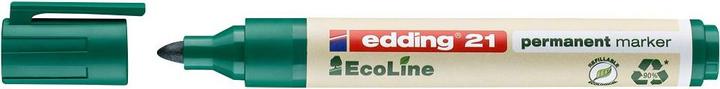 Image du produit Edding 10 21 EcoLine marqueurs permanents verts 1,5 - 3,0 mm (Vert, 3 mm, 10 x)