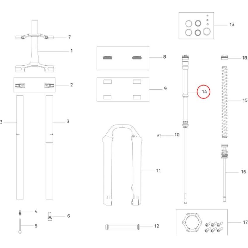 Formula, Zubehör Velofederung