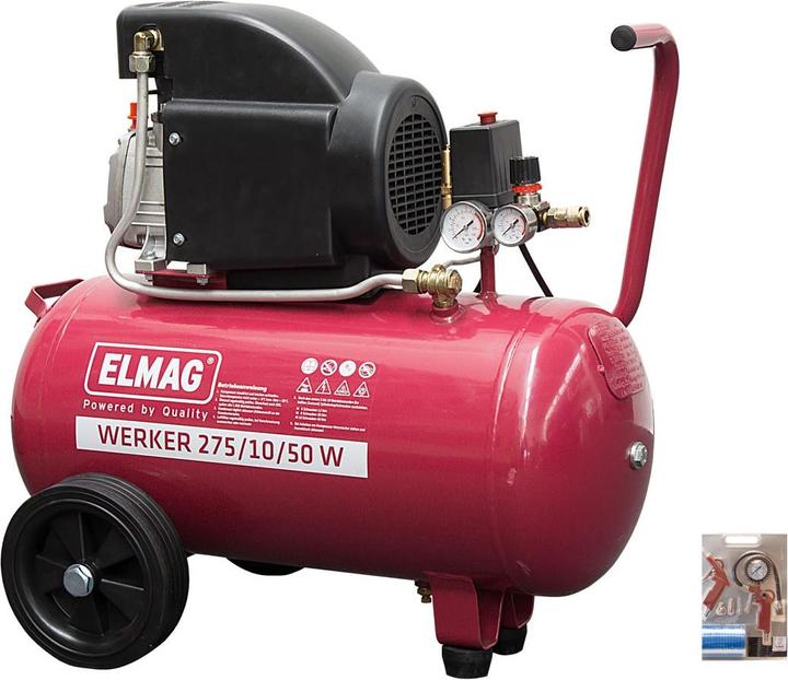 Image du produit Elmag Compresseur WERKER 275/10/50 W (10 bar, 50 l)