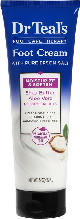 Image du produit Dr Teal's Crème pour les pieds au sel d'Epsom pur (Crème et gel pour les pieds, 240 ml)