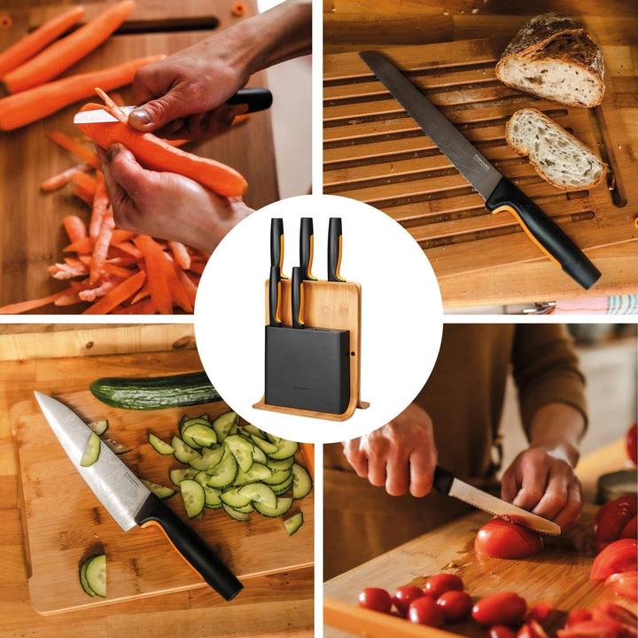 Produktbild Fiskars Functional Form 5 knife set with stand