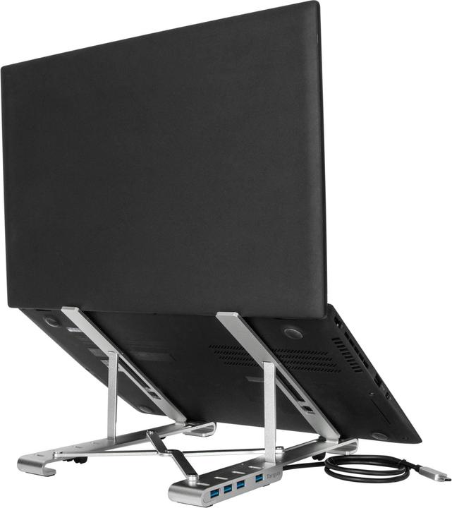 Produktbild Targus Portable Stand+USB-A Hub Silver