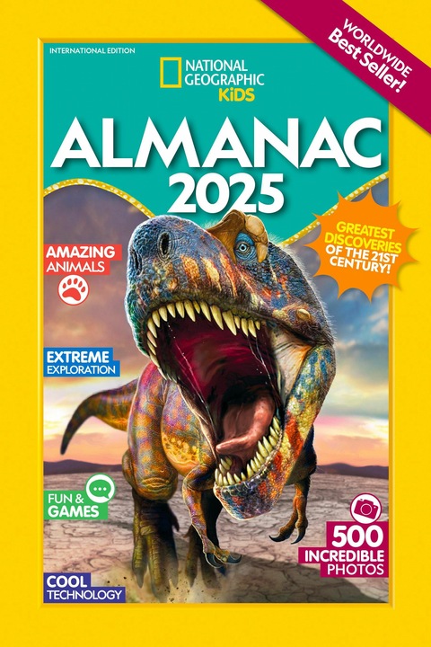 Immagine prodotto Almanacco National Geographic per bambini 2025 (edizione internazionale) (Copertina rigida, Inglese)