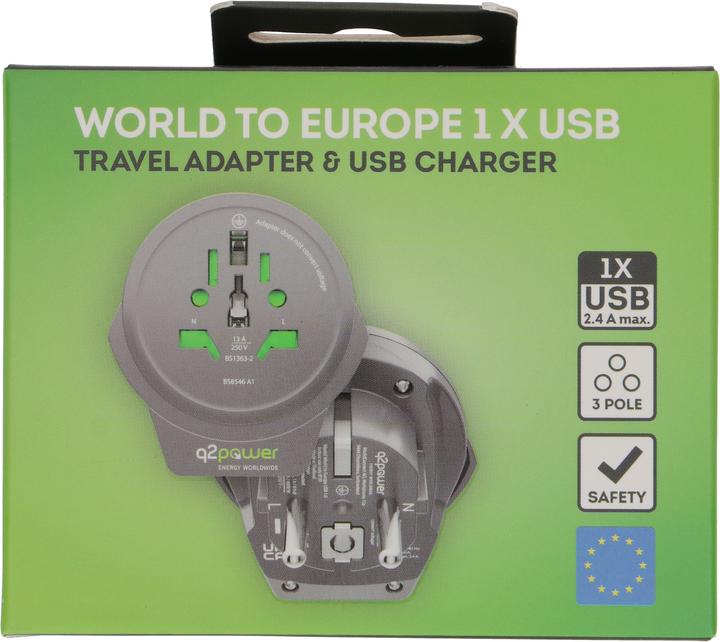 Image du produit Q2 Power Adaptateur de voyage Q2Power