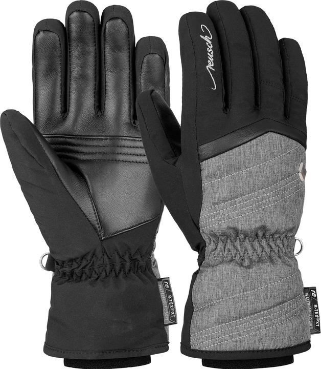 Immagine prodotto Reusch Guanti Lenda R-Tex Xt da donna, nero/grigio melange, 7,5 (7.5)