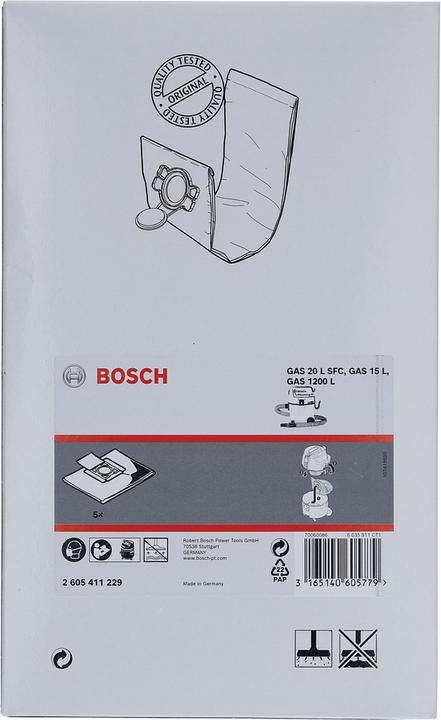 Produktbild Bosch Professional Zubehör Vliesfilterbeutel
