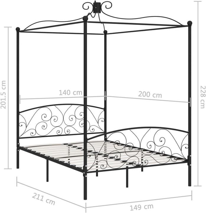 Image du produit vidaXL Bettgestell (140 x 200 cm)
