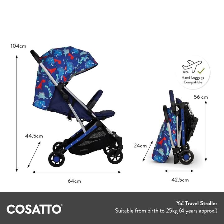 Actual product image Cosatto Yo Travel Stroller (0 Months - 4 years)