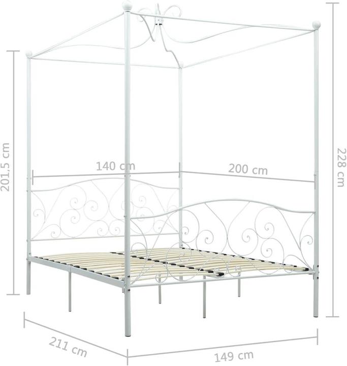 Produktbild vidaXL Bettgestell (140 x 200 cm)