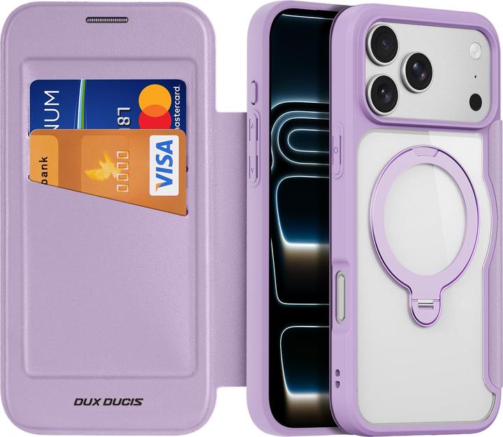 Immagine prodotto Dux Ducis Skin X Pro 360° Ring Stand Series Lederhülle (Apple iPhone 17 Pro Max)