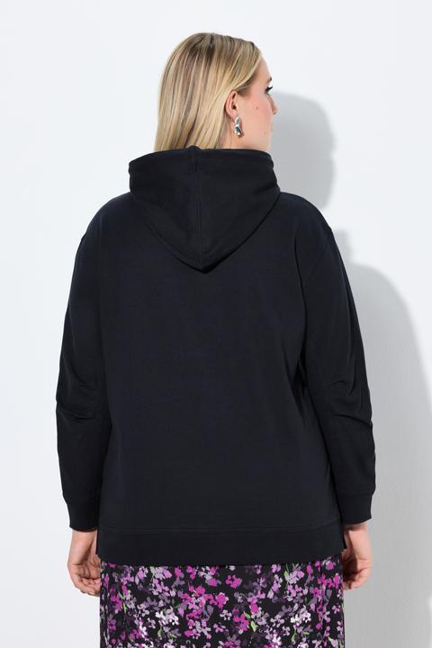 Produktbild Ulla Popken Hoodie, Blüten, Relaxed, Kapuze, Langarm (58)