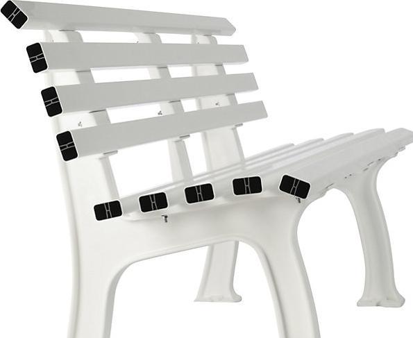 Actual product image kaiserkraft Plastic park bench
