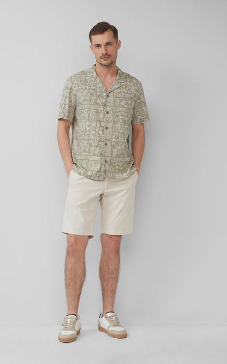 Image du produit S.Oliver Hemd Resort Fit: Kurzarmhemd aus Viskosemix mit Brusttasche (M)