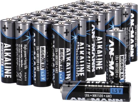 Actual product image Ansmann Micro LR06 (40 pcs., AA, AAA, 2700 mAh)
