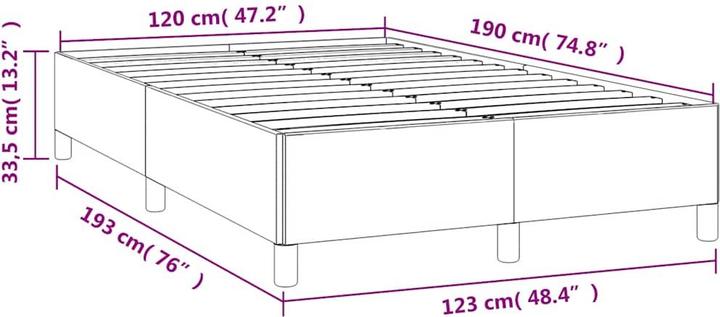 Image du produit vidaXL Bettgestell (120 x 190 cm)