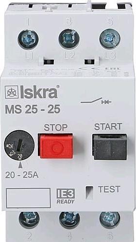 Immagine prodotto Iskra Interruttore di protezione motore IE3 conforme MS25 25