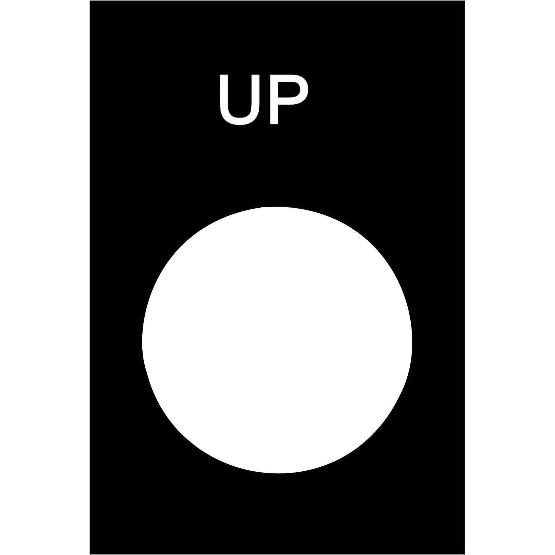 Thumbnail - Schneider Electric Push Button Nameplate: UP ZA2 and ZB2, Taster + Schalter, Schwarz