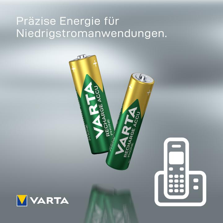 Image du produit Varta Recharger le téléphone d'Accu (2 pcs, AAA, 800 mAh)
