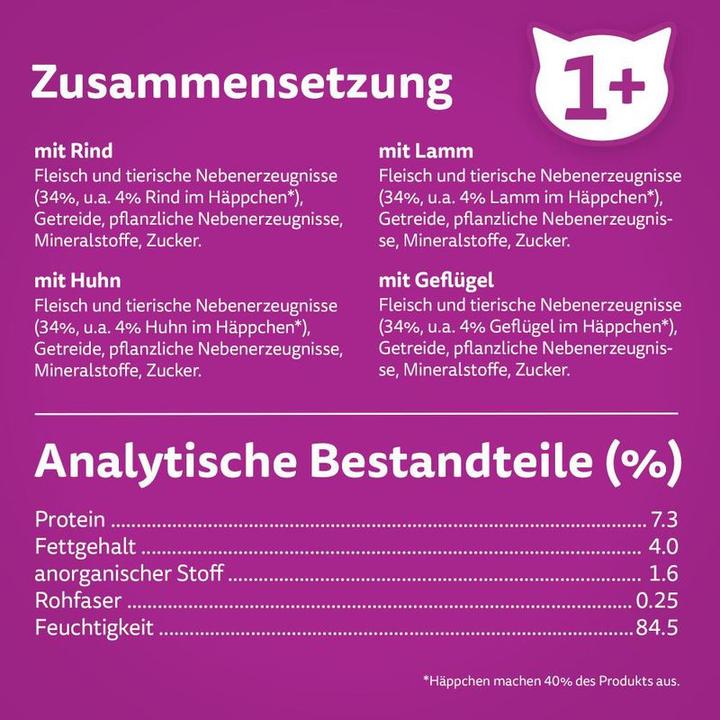 Produktbild Whiskas Klassische Auswahl (Adult, 40 Stk., 3400 g)
