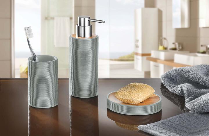 Produktbild Kleine Wolke Kyoto Stand-Toilettenbürste Grau/Holz