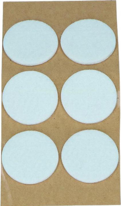 OK-Line Filzgleiter rund, selbstklebend (Filzgleiter, 6 Stk.)