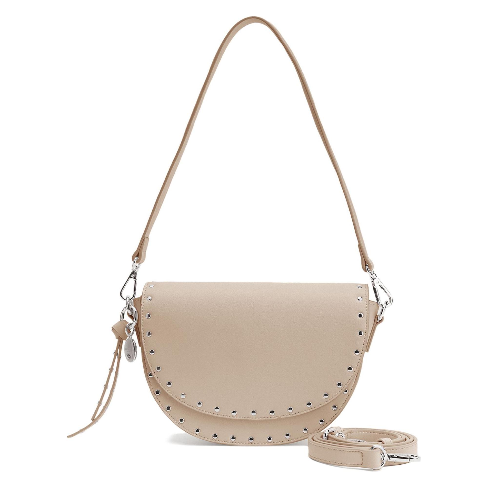 Seidenfelt, Damen, Handtasche, Senja Schultertasche 44 Cm, Beige