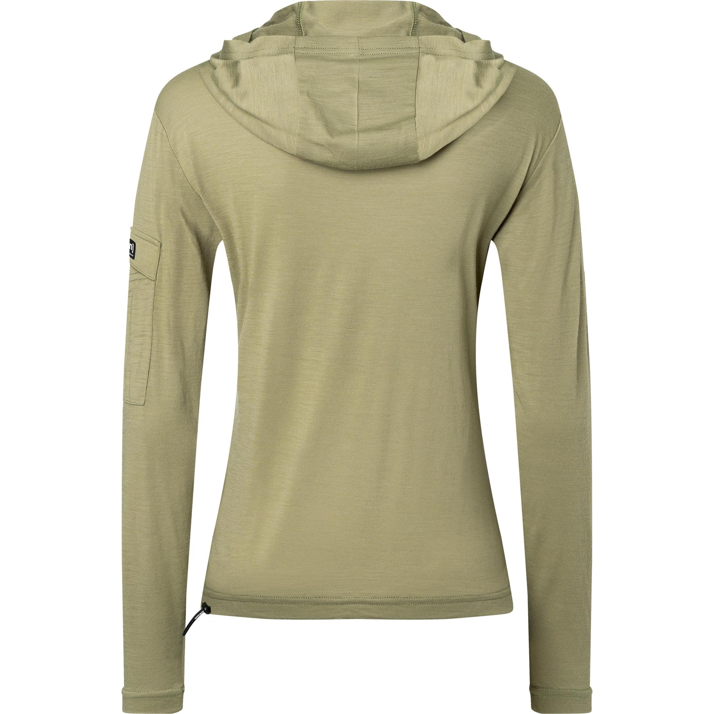 Thumbnail - Super Natural, Damen, Pullover, Women's Relax Light Pocket Hoodie, Grün, (XL)
