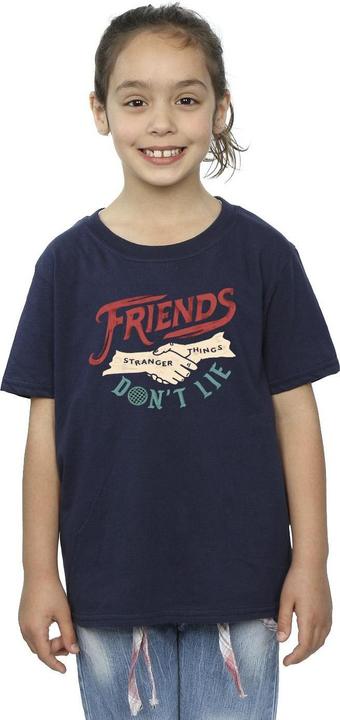 Produktbild Netflix Stranger Things Friends Don't Lie Hands TShirt Mädchen (152, 158)