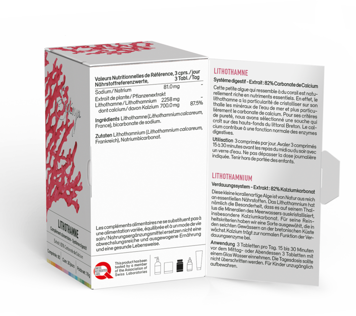 Actual product image Sekoya Lithothamnium | Against heartburn (90 Piece)