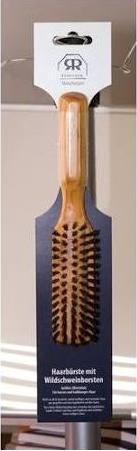 Image du produit Bürstenhaus Redecker Brosse à cheveux poils de sanglier noir dure emballage SS 17.5 cm