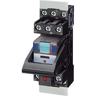 5x Siemens RELAY, PLUG IN,COMPACT, 4 CO, LED,230VAC, Relais
