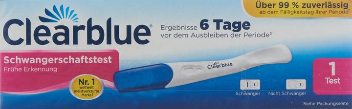 Image du produit Clearblue Test de grossesse Détection précoce 6 jours avant 1pc. (1 x)