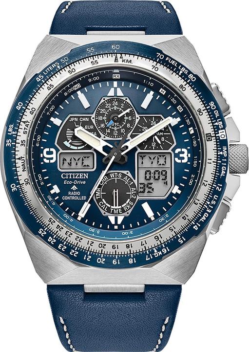 Actual product image Citizen JY8148-08L Promaster Skyhawk (Analogue wristwatch, Radio-controlled clock, 46 mm)