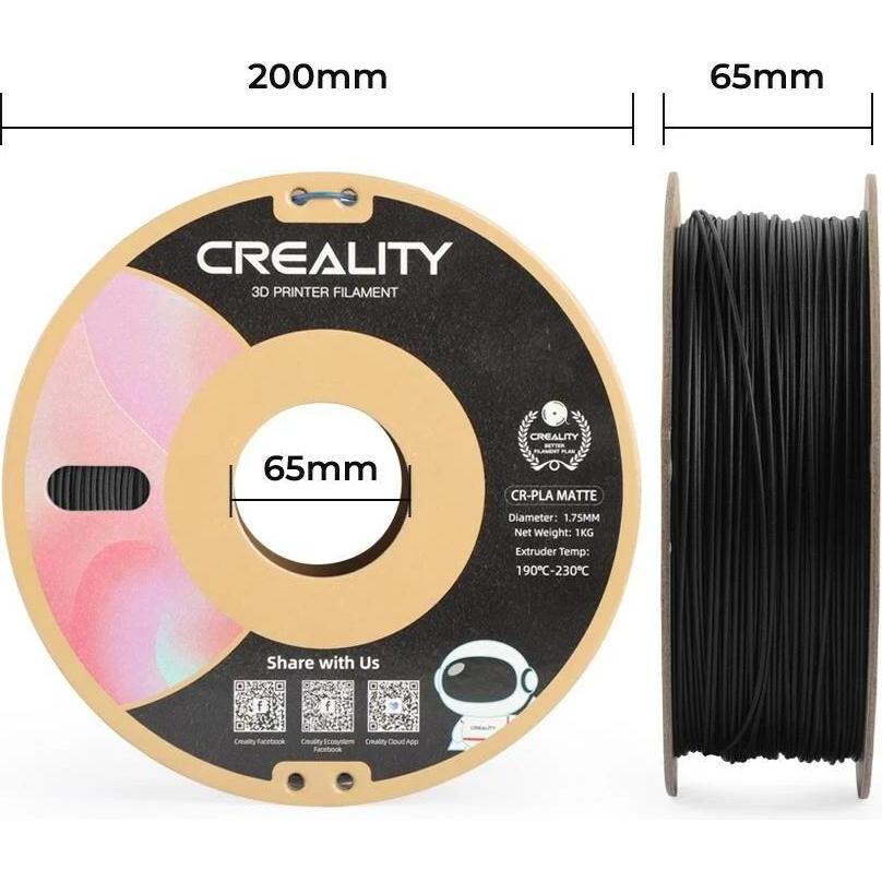 Thumbnail - Creality Filament (PLA, 1.75 mm, 1000 g, Schwarz), 3D Filament, Schwarz