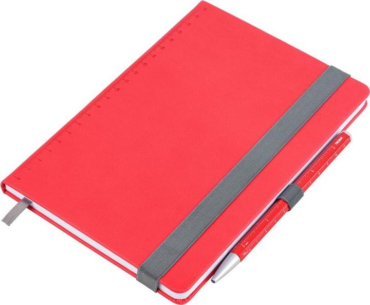 Immagine prodotto Troika SLIMPAD A5 blocco note A5 con biro, rosso (A5, Punteggiato, Copertina rigida)