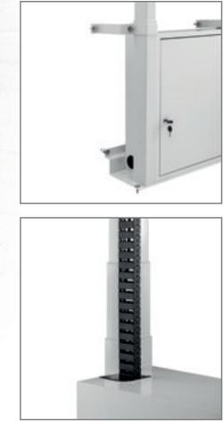 Actual product image Hagor Wall Lift Pro Light III Flip, 45 kg, 139.7 cm (55"), Height adjustment, Grey