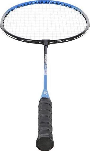 Productafbeelding Nils NRZ012 STEEL badmintonset 2 rackets + 3 shuttlecocks + 195x22cm net + koffer