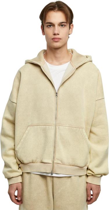 Produktbild Urban Classics Heavy Stone Washed 90's Zip Hoodie - 75065 (M)