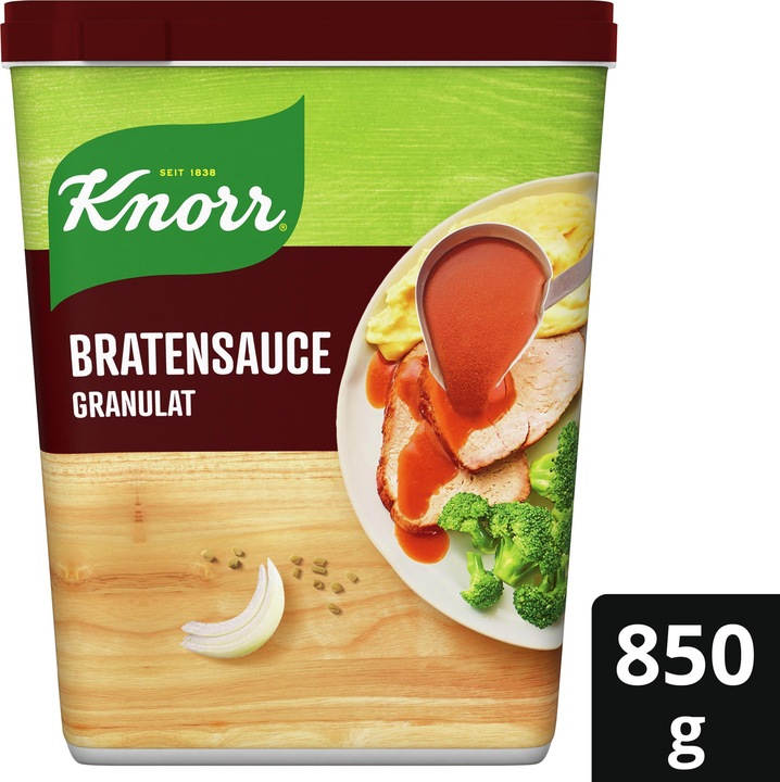 Image du produit Knorr Sauce de rôti granulée en boîte, pour les plats de viande, condiment idéal pour le boeuf (850 g)