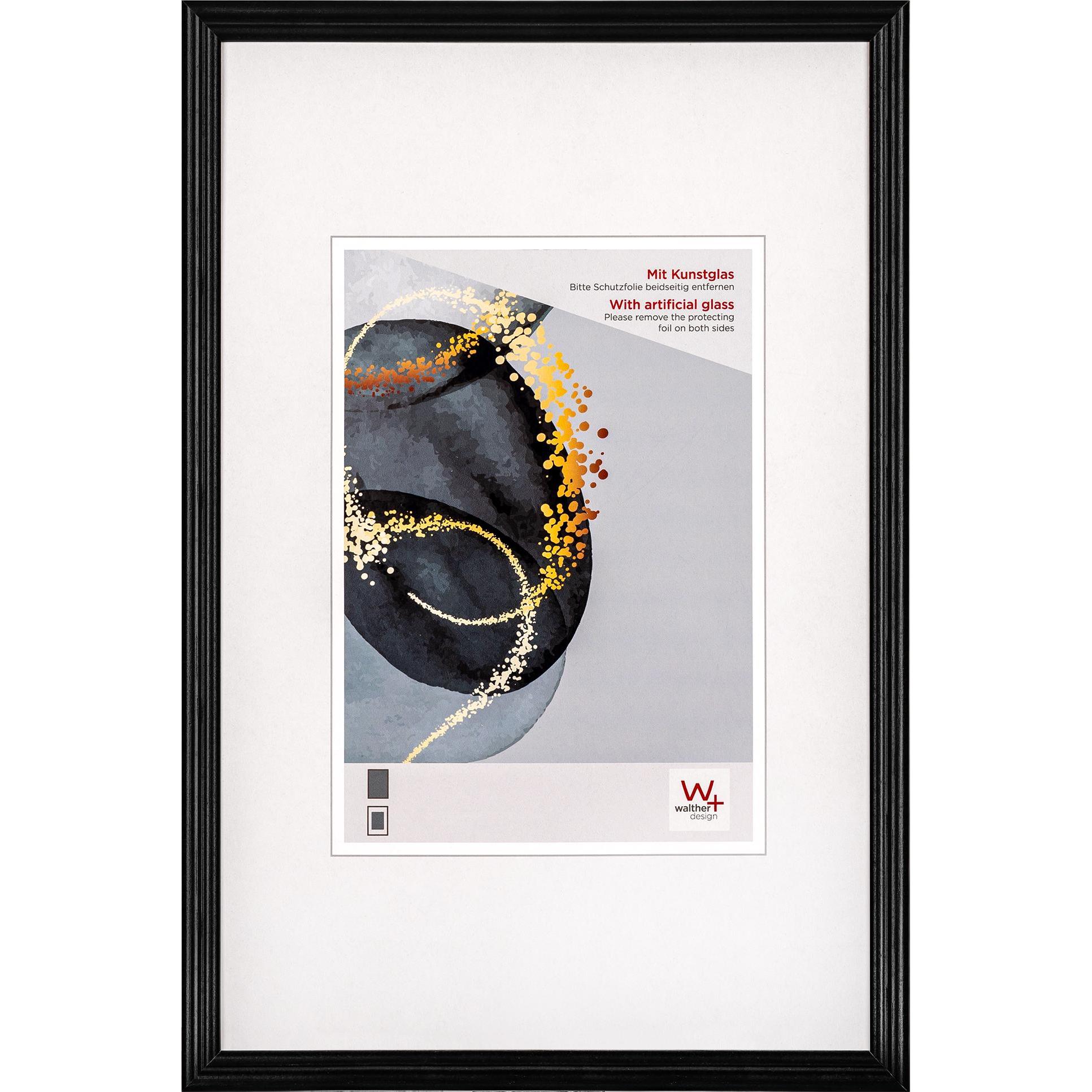 Walther Design, Bilderrahmen, Select Holzrahmen mit Kunstglas (20 x 30 cm)