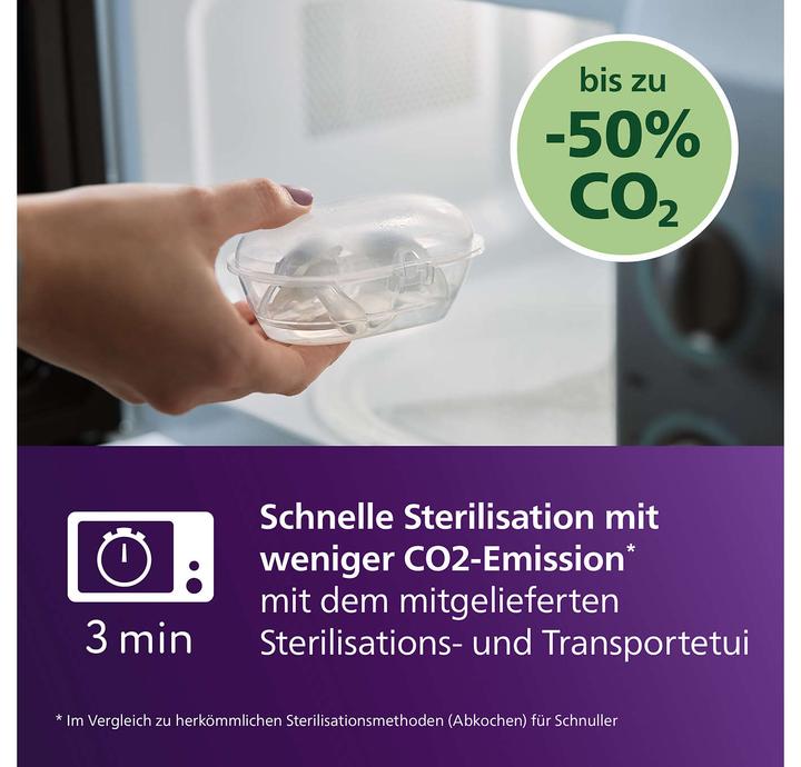 Immagine prodotto Philips Avent Pacifier für Tag und Nacht (4 x, 6 - 18 M.)